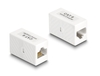 Scheda Tecnica: Delock ADApter RJ45 Jack To RJ45 Jack Cat.6 UTP White - 