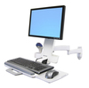 Scheda Tecnica: Ergotron Braccio Monitor E Tastiera A Parete Serie 200 - Combo Bianco Staffa Monitor Tastiera Combo Workstation Scri