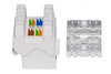 Scheda Tecnica: LINK Presa Rete Keystone Jack RJ45 Cat.5e - UTP Colore Bianco 180?ontatti Dorati 50 Micron