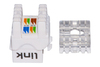 Scheda Tecnica: LINK Presa Rete Keystone Jack RJ45 Cat.6a - A UTP Colore Bianco 180?ontatti Dorati 50 Micron