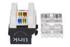 Scheda Tecnica: LINK Presa Rete Keystone Jack RJ45 Cat.6a - A UTP Colore Nero 180?ontatti Dorati 50 Micron