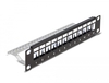 Scheda Tecnica: Delock 10" Keystone Patch Panel - 12 Port With Strain Relief 1U Black