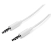 Scheda Tecnica: StarTech 3m. White Slim 3.5mm Stereo - Audio Cable Male To Male Uk