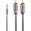 Scheda Tecnica: Lindy Cavo Audio 3.5mm Rca Cromo Line - 10m 3.5mm male Due Rca male