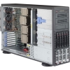 Scheda Tecnica: SuperMicro SuperServer SYS-8048B-C0R3FT (4x E7-8800v4) - Tower, 32xDDR3, 5x3.5" SAS3 LSI 3008, 2x10GbE, 2x1400W