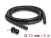 Scheda Tecnica: Delock Cable Protection Sleeve - 2 M X 13 Mm With Pg9 Conduit Fitting Set Black