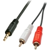 Scheda Tecnica: Lindy Cavo Audio Stereo 3.5mm 2xrca M/M, 10m - Cavo Audio Premium Con Connettori Placcati Oro. Ideale Per C