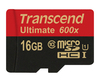Scheda Tecnica: Transcend 16GB Microsd W/ ADApter U1 Mlc 600x - 