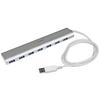 Scheda Tecnica: StarTech Hub USB 3.0 7 porte compatto con cavo - integrato - Hub USB in Alluminio perfetta per MacBook - Arg