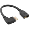 Scheda Tecnica: InLine DP 1.4 ADApter cable M/F, 8K4K, angled left - 0,15m