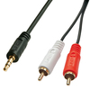 Scheda Tecnica: Lindy Cavo aUdio Stereo 3.5mm 2xrca M/M, 2m Connettori - Placcati ro