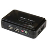 Scheda Tecnica: StarTech 2 Port Black USB KVM Switch Kit with Audio And - Cables