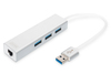 Scheda Tecnica: DIGITUS DA-70250-1 USB 3.0, 3-ports HUB e Gigabit LAN - ADApter 3xUSB /F,1xUSB /M,1xRJ45 LAN Supports