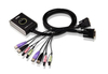 Scheda Tecnica: ATEN 2 Port USB Dvi Kvm Audio / Video DyNASync / Auto - Switch / Remote Contro / LGAming K+m Support