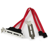 Scheda Tecnica: StarTech 2 Port Low Profile SATA to eSATA Plate ADApter - F/M - eSATA slot bRacket - low profile SAT