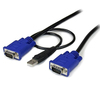 Scheda Tecnica: StarTech Ultra Thin USB VGA 2-in-1 KVM Cable 3.02m - 