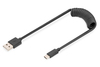 Scheda Tecnica: DIGITUS Cavo spiralato da USB Type-A a USB Type-C TPE USB - 2.0, PD60W Max, 1m