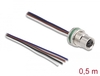 Scheda Tecnica: Delock M8 4 Pin Female For Panel With Open Cable Ends - A-coded 0.5 M