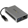 Scheda Tecnica: StarTech ADAttatore di rete Thunderbolt Gigabit - Ethernet esterno con porta USB 3.0 - Convertitore Thanderbo