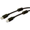 Scheda Tecnica: Manhattan Cavo USB 2.0 - Male / B Male 5m Con Ferrite Doppi Schermatur Nero