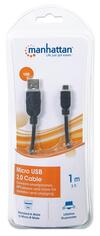 Scheda Tecnica: Manhattan Cavo USB 2.0 - Hi-speed Maschio/micro B Maschio 1 M" Bister