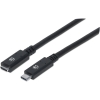 Scheda Tecnica: Manhattan Cavo Superspeed USB-c - male/USB-c female 0.5m Nero