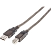 Scheda Tecnica: Manhattan Cavo Prolunga - Attivo USB 2.0 Hi-speed Male / B Male 15m Nero