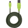 Scheda Tecnica: Manhattan Cavo Micro USB Guaina IntrecciATA USB/microUSB - 1.8m Nero/verde