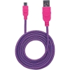 Scheda Tecnica: Manhattan Cavo Micro USB Guaina IntrecciATA USB/microUSB - 1.8m Viola/fucsia