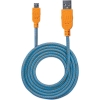Scheda Tecnica: Manhattan Cavo Micro USB Guaina IntrecciATA USB2.0 - M/Microb Male 1m Blu/arancio