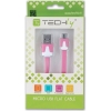Scheda Tecnica: Techly Cavo Flat USB Am Micro USB Male Rosa 1m - 