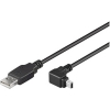 Scheda Tecnica: Techly Cavo USB 2.0 male/mini B male 90a 1,8 Male Nero - 