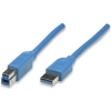 Scheda Tecnica: Techly Cavo USB 3.0 male/b male 0,5 Male Blu - 