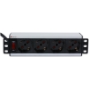 Scheda Tecnica: Techly Professional Multipresa Universale 4 Posti Rack 10'' - Con Switch