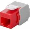 Scheda Tecnica: Goobay Frutto Keystone RJ45 Cat.6a UTP 500MHz Rosso - 