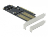 Scheda Tecnica: Delock Pci Express X16 Card To 1 X M.2 Key B + 1 X NVMe M.2 - Key M + 1 X mSATA Low Profile Form Factor