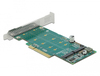 Scheda Tecnica: Delock Pci Express X8 Card To 2 X Internal NVMe M.2 Key M - - Bifurcation - Low Profile Form Factor