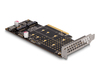 Scheda Tecnica: Delock Pci Express X8 Card To 2 X Internal NVMe M.2 Key M - - Bifurcation - Low Profile Form Factor