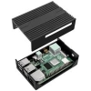 Scheda Tecnica: SilverStone SST-PI02 Raspberry Case For Pi 4b, Alulminium - With Two Heatsinks nd Thermal Pads , Wall Mount Capable,