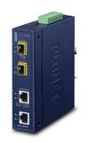 Scheda Tecnica: PLANET Ip30 Industrial 2-port 10/100/1000t To 2-port - 100/1000/2500x Sfp Media Converter(-40 To 75 Degree C, Dual