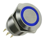 Scheda Tecnica: Lamptron Vandal Pushbutton / Switch 16mm - Silverline - - Blue