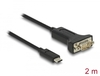 Scheda Tecnica: Delock ADApter USB Type-c - To 1 X Serial Rs-232 D-sub 9 Pin Male + Nuts 2 M
