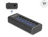 Scheda Tecnica: Delock 7 Port USB Hub With 4 Ports 10GBps And 4 Fast - Charging Ports With Switch And Illumination
