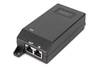 Scheda Tecnica: DIGITUS Iniettore GbE Ethernet PoE+, 802.3at - Connessioni di potenza: 4/5 (+), 7/8 (-), 30W