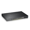 Scheda Tecnica: ZyXEL Switch GS2220-28HP - - gestito - 24 x 10/100/1000 - (PoE+) + 4 x combo Gigabit SFP - montabile su rack - PoE+ (