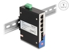 Scheda Tecnica: Delock Industrie Gigabit Ethernet Switch 4 Port RJ45 2 Port - SFP for Hutschiene
