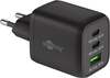 Scheda Tecnica: Goobay Nano Caricatore Alimentatore Gan 2xUSB- (pd) - + USB-a (qc) Da Muro 65w Nero