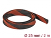 Scheda Tecnica: Delock Braided Sleeve Stretchable - 2 M X 25 Mm Black-red
