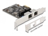 Scheda Tecnica: Delock Pci Express X1 Card To 2 X RJ45 Gigabit LAN Rtl8111 - 