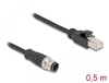 Scheda Tecnica: Delock M12 ADApter Cable D-coded - 4 Pin Male To RJ45 Male 50 Cm